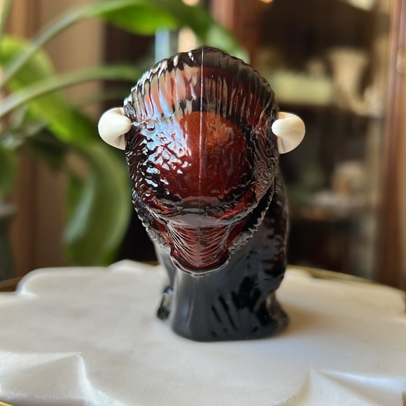 Vintage Avon American Buffalo Wild Country After Shave Decanter Glass Bottle - Picture 9 of 13